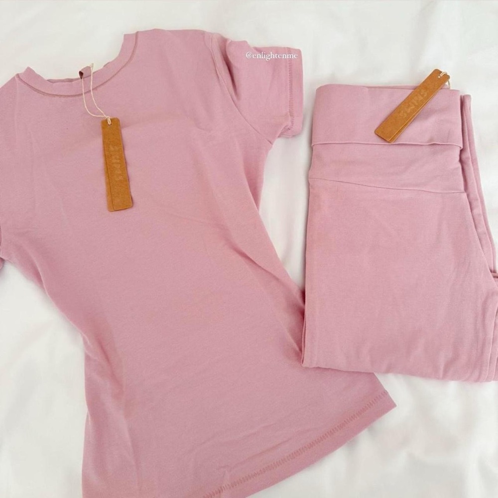 Skims Cotton Jersey Lounge Set in Dusk - Picture 2 of 2
